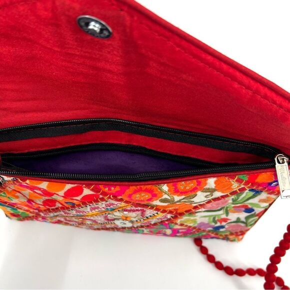 New Purse Cross Bag Handmade Embroidered Colorful Patterned - Picture 2 of 8
